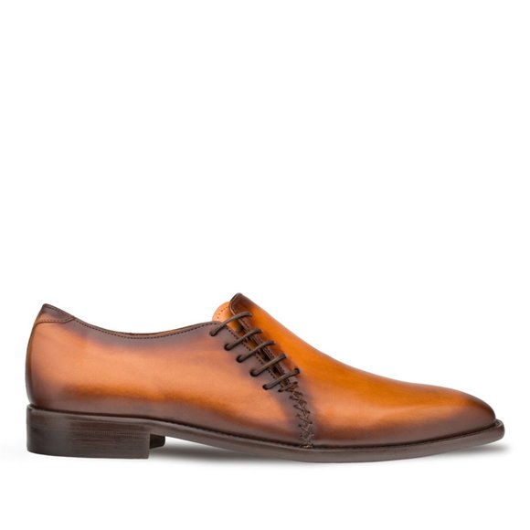 Bashwood Handmade Brown Leather Side Lace Up Style Oxfords